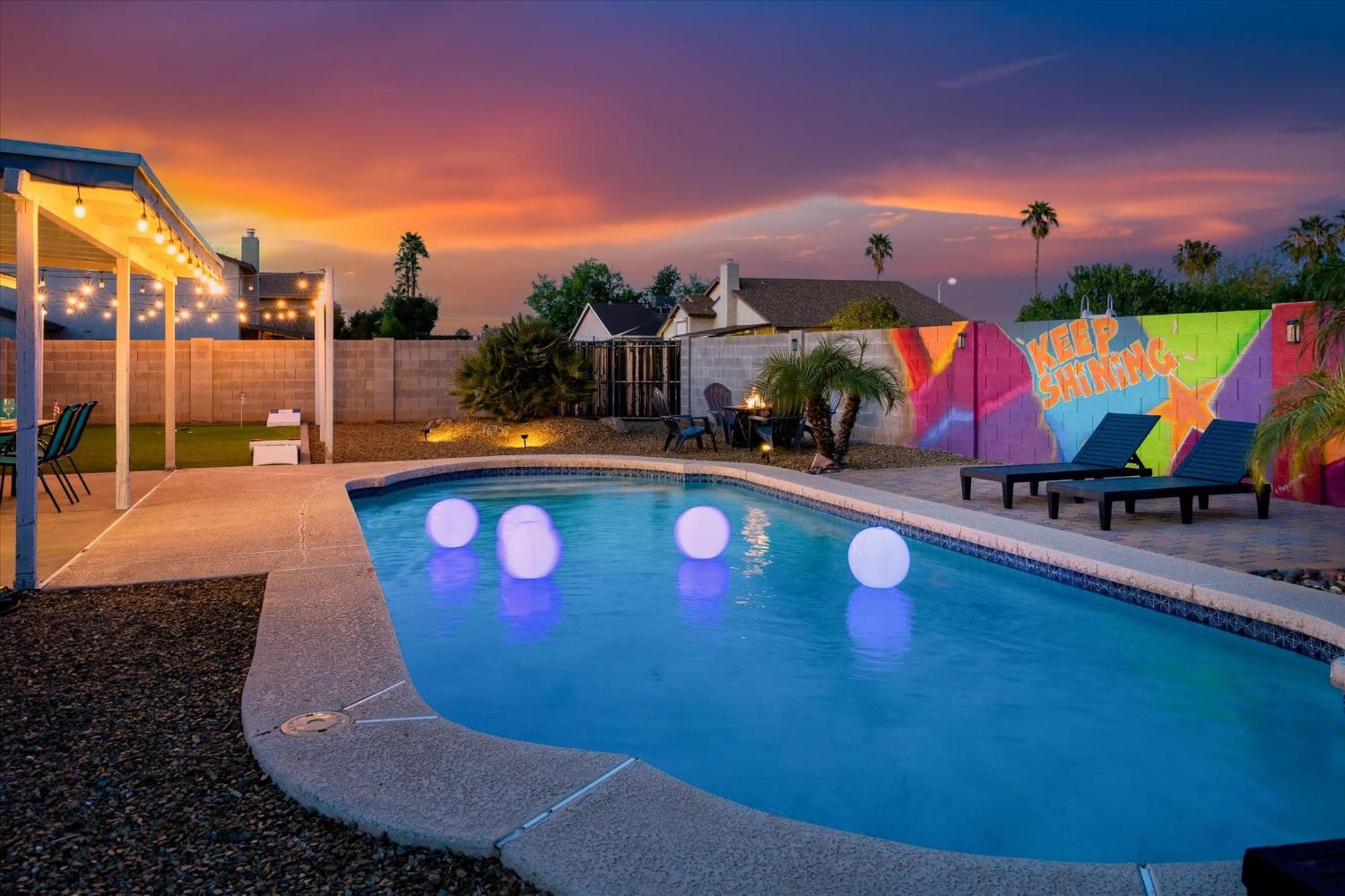 Mini Golf Fire Pit Pool Game Room Chandler Kültér fotó